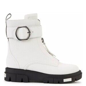 DKNY Laina Lug Sole Booties White Size 9.5